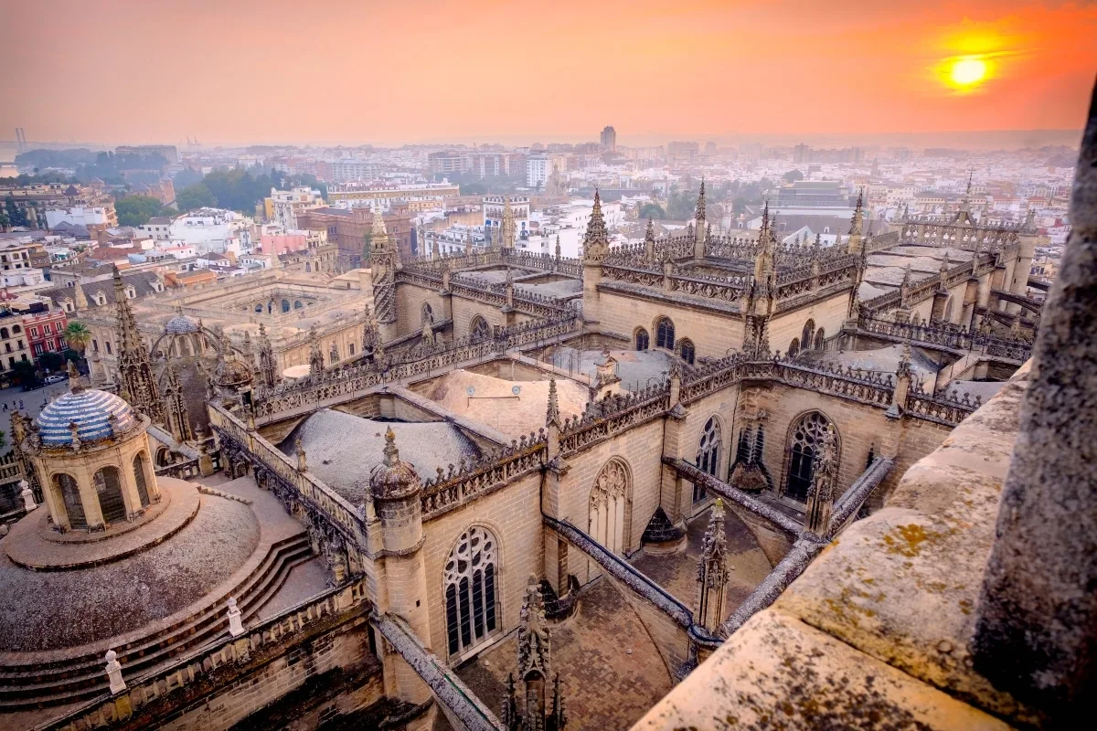 Subida a la Giralda, vistas de Sevilla
